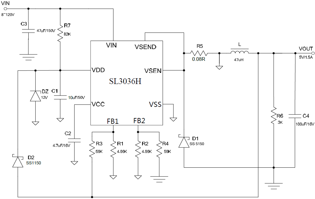 10-72V降壓12V1A電源芯片 太陽能智能灌溉設(shè)備方案